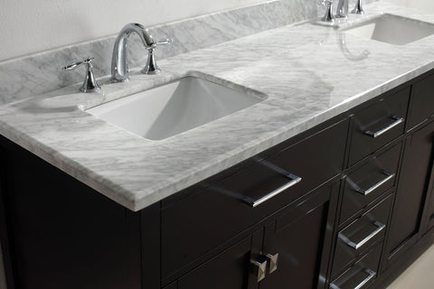 Image of 72" Double Bathroom Vanity MD-2072-WMRO-CG