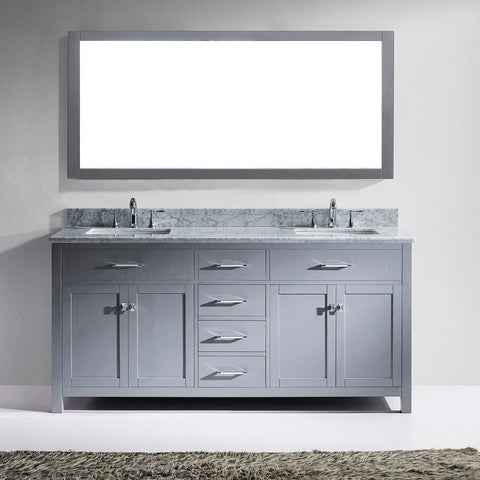 Image of 72" Double Bathroom Vanity MD-2072-WMRO-CG