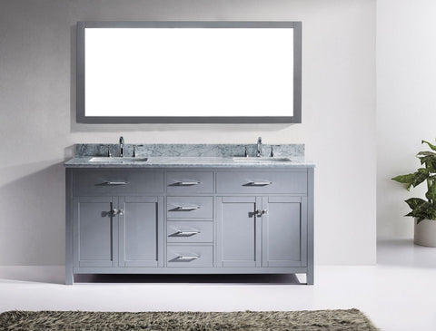 Image of 72" Double Bathroom Vanity MD-2072-WMRO-CG