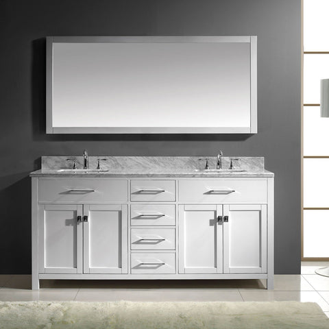 Image of 72" Double Bathroom Vanity MD-2072-WMRO-CG