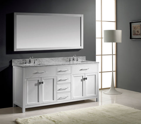 Image of 72" Double Bathroom Vanity MD-2072-WMRO-CG