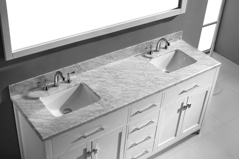 Image of 72" Double Bathroom Vanity MD-2072-WMRO-CG