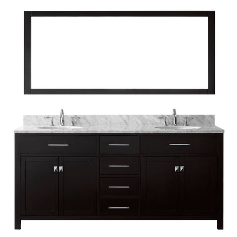Image of 72" Double Bathroom Vanity MD-2072-WMRO-ES