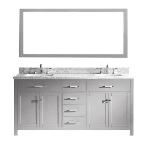 Image of 72" Double Bathroom Vanity MD-2072-WMSQ-CG