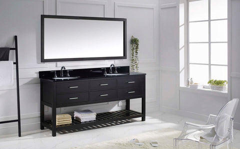 Image of 72" Double Bathroom Vanity MD-2272-BGRO-ES