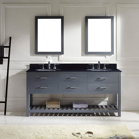 Image of 72" Double Bathroom Vanity MD-2272-BGRO-ES