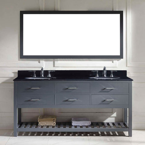 Image of 72" Double Bathroom Vanity MD-2272-BGRO-ES