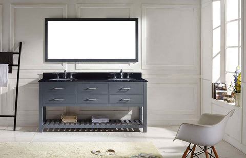 Image of 72" Double Bathroom Vanity MD-2272-BGRO-ES