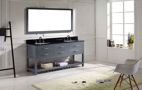Image of 72" Double Bathroom Vanity MD-2272-BGRO-ES