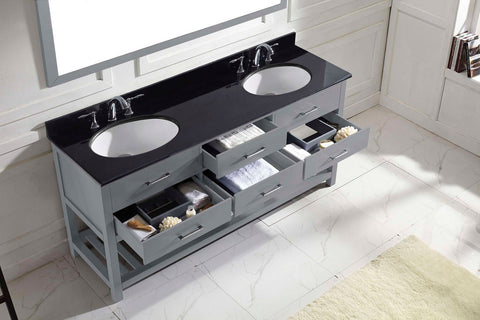 Image of 72" Double Bathroom Vanity MD-2272-BGRO-ES