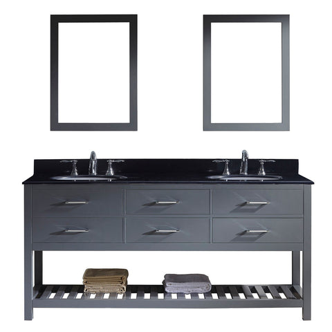 Image of 72" Double Bathroom Vanity MD-2272-BGRO-GR