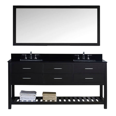 Image of 72" Double Bathroom Vanity MD-2272-BGSQ-ES-010