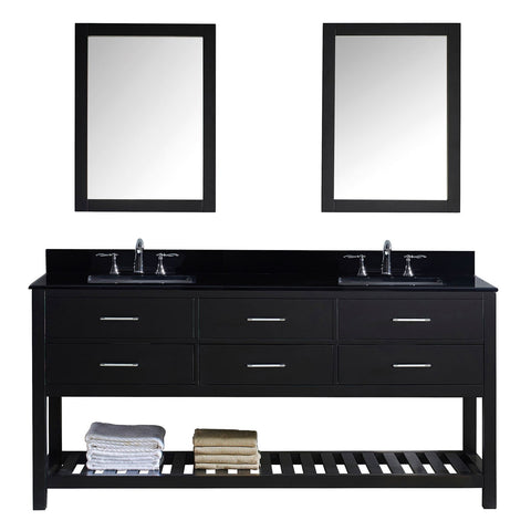 Image of 72" Double Bathroom Vanity MD-2272-BGSQ-ES
