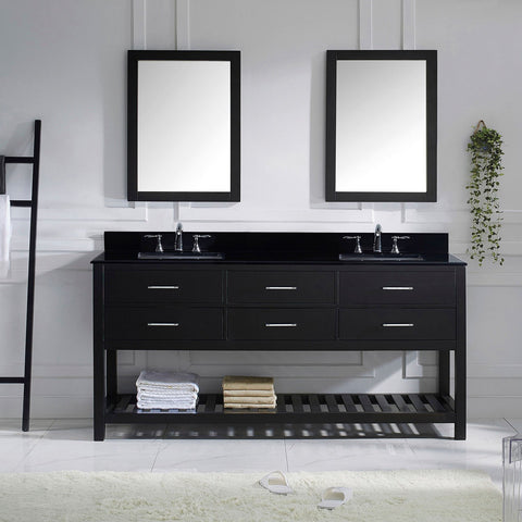 Image of 72" Double Bathroom Vanity MD-2272-BGSQ-ES