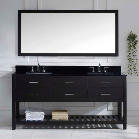 Image of 72" Double Bathroom Vanity MD-2272-BGSQ-ES