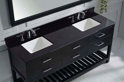 Image of 72" Double Bathroom Vanity MD-2272-BGSQ-ES