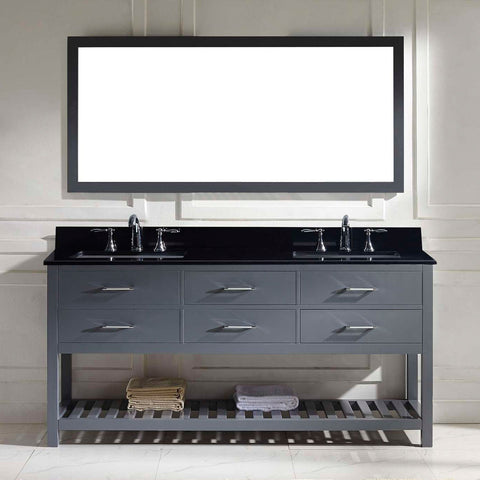 Image of 72" Double Bathroom Vanity MD-2272-BGSQ-ES