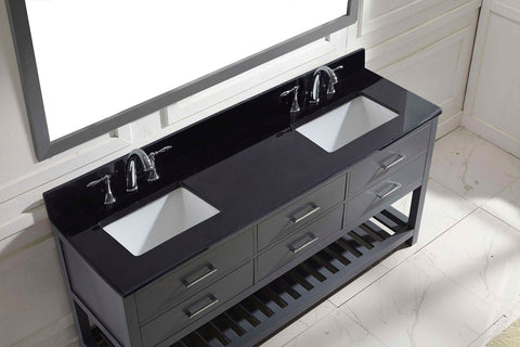Image of 72" Double Bathroom Vanity MD-2272-BGSQ-ES