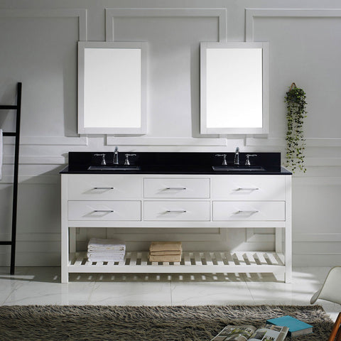 Image of 72" Double Bathroom Vanity MD-2272-BGSQ-ES