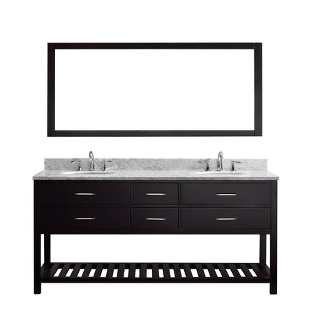 Image of 72" Double Bathroom Vanity MD-2272-WMRO-ES-010