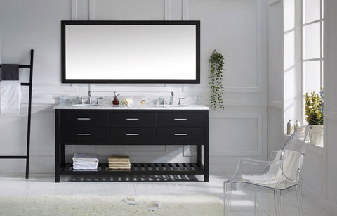 Image of 72" Double Bathroom Vanity MD-2272-WMRO-ES