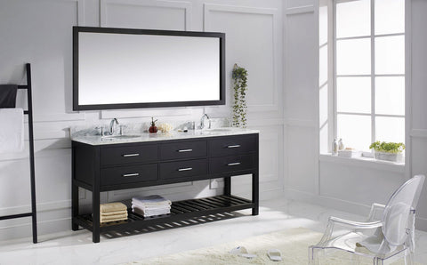 Image of 72" Double Bathroom Vanity MD-2272-WMRO-ES