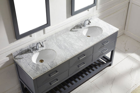 Image of 72" Double Bathroom Vanity MD-2272-WMRO-ES