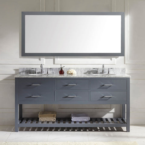 Image of 72" Double Bathroom Vanity MD-2272-WMRO-ES
