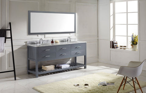 Image of 72" Double Bathroom Vanity MD-2272-WMRO-ES