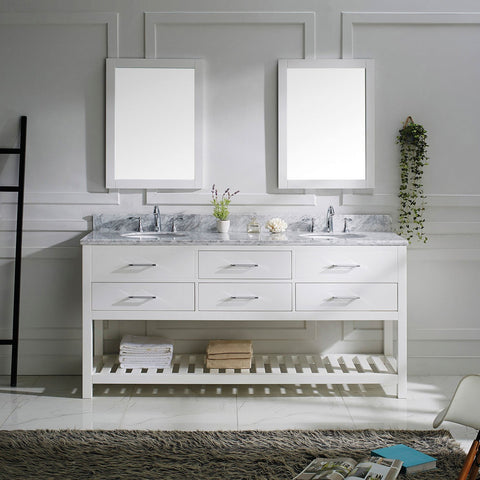 Image of 72" Double Bathroom Vanity MD-2272-WMRO-ES
