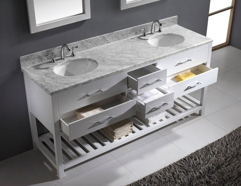 Image of 72" Double Bathroom Vanity MD-2272-WMRO-ES