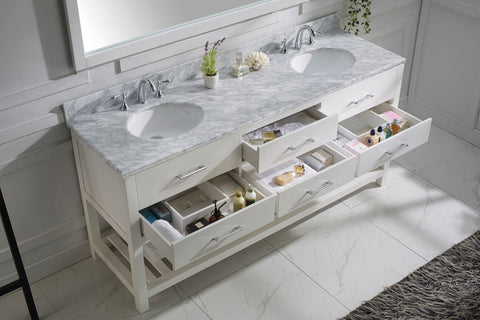 Image of 72" Double Bathroom Vanity MD-2272-WMRO-ES
