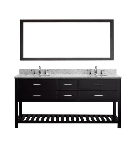 Image of 72" Double Bathroom Vanity MD-2272-WMSQ-ES-010