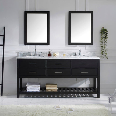 Image of 72" Double Bathroom Vanity MD-2272-WMSQ-ES