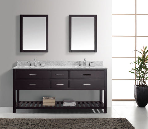 Image of 72" Double Bathroom Vanity MD-2272-WMSQ-ES
