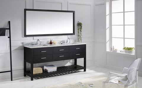 Image of 72" Double Bathroom Vanity MD-2272-WMSQ-ES