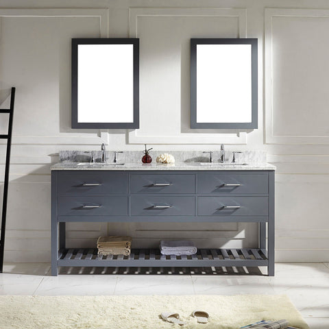 Image of 72" Double Bathroom Vanity MD-2272-WMSQ-ES