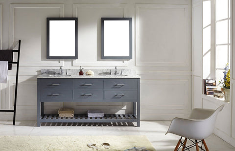 Image of 72" Double Bathroom Vanity MD-2272-WMSQ-ES