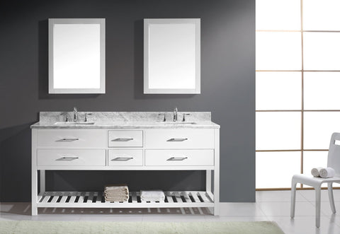Image of 72" Double Bathroom Vanity MD-2272-WMSQ-ES