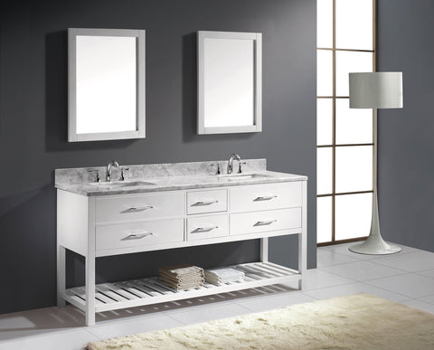 Image of 72" Double Bathroom Vanity MD-2272-WMSQ-ES