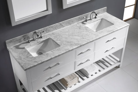 Image of 72" Double Bathroom Vanity MD-2272-WMSQ-ES