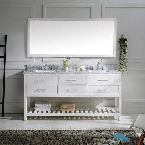 Image of 72" Double Bathroom Vanity MD-2272-WMSQ-ES