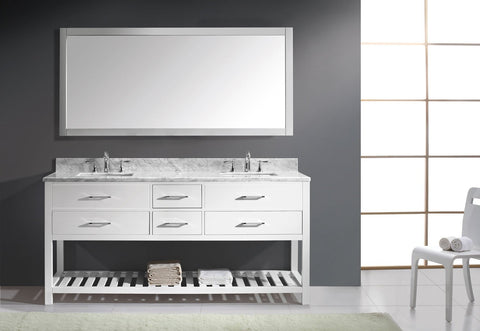 Image of 72" Double Bathroom Vanity MD-2272-WMSQ-ES