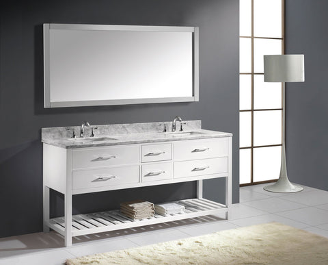 Image of 72" Double Bathroom Vanity MD-2272-WMSQ-ES