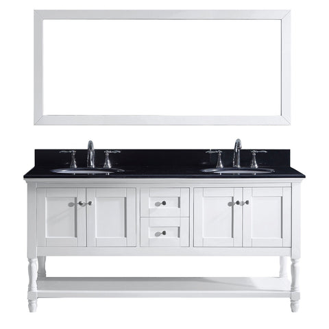 Image of 72" Double Bathroom Vanity MD-3172-BGRO-WH