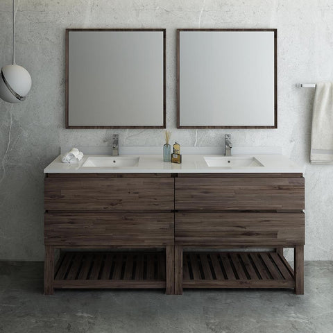 Image of 72" Floor Standing Double Sink Vanity