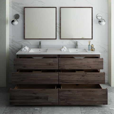 Image of 72" Floor Standing Double Sink Vanity