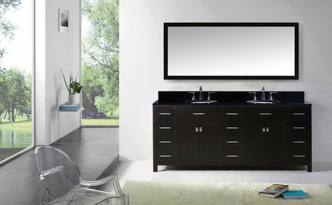 Image of 78" Double Bathroom Vanity MD-2178-BGRO-ES