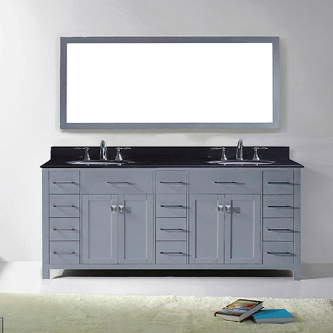 Image of 78" Double Bathroom Vanity MD-2178-BGRO-ES