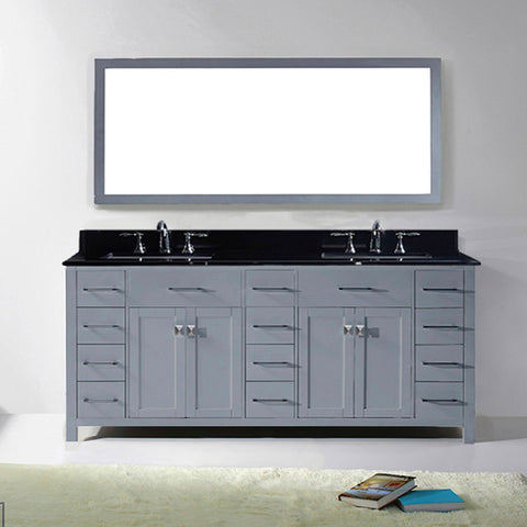 Image of 78" Double Bathroom Vanity MD-2178-BGRO-ES